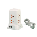 Сетевой фильтр удлинитель 4.8 м с лампой на 6 универсальных розеток с 2 USB, 1 Type-C, беспроводная зарядка
