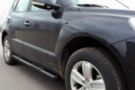 Боковые трубы Black (2 шт., нержавейка) для Geely Emgrand X7 2011- гг