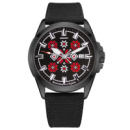 Awarder Embroidery Black-Red Black Automatic 10ATM