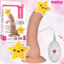 Реалістичний вібратор на присосці з пультом «The ultra soft dude vibrating 8.8» від LoveToy