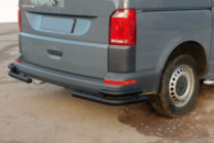 Задние угловые дуги AK003-Double Black (2 шт., нерж. сталь) для Volkswagen T6 2015-2024 гг