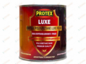 Емаль чорна LUXE PU-50E, поліуретанова шовковисто-глянсова по дереву та металу, 0,8 кг, Protex