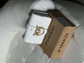 Сумка через плече Pinko Love One Mini Vitello Seta білий