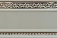 декор лента «Милан» 70 мм Цвет Белый с серебром