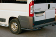 Задние уголки AK003 Черные (2 шт., нержавейка) для Fiat Ducato 2006-2025 гг
