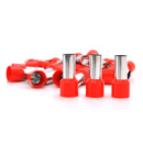 Кабельный наконечник VE16-18, 16,0мм сечение зажимаемого кабеля, длина медной трубки 18мм, изоляция, 100шт в упаковке, цена за упаковку