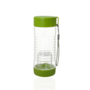 Бутылка пластиковая 450ml с заварником для ягод и чая цвет зелёный