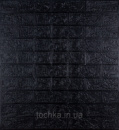 Самоклеюча декоративна 3D панель під чорну цеглу 700x770x3мм