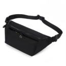 Класична текстильна сумка чорна на пояс 710866A