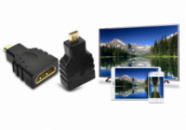 Перехідник HDMI мама на мікро HDMI тато.