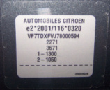 Купить наклейку с вин номером на Ситроен (Citroen)