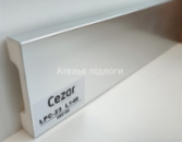 Плінтус Cezar Elegance LPC-23 Срібний брошурований 2000 x 69,7 x 15,8 мм АКЦІЯ