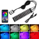 Підсвічування салону  RGB5050 LED (4шт х 22*4см) APP Bluetooth, USB