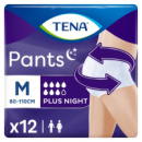 Подгузники для взрослых Tena Pants Plus Night трусы ночные Размер Medium 12 шт (7322540839913)