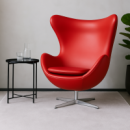 Крісло Егг екошкіра червона