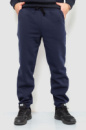 Спорт чоловічі штани на флісі, колір темно-синій, 241R001