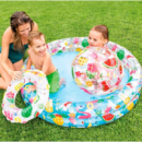 Intex Бассейн 59460 NP «Звезды» Круг, детский, 2 кольца, цветной с набором, размером 122х25см, 150л, от 2-х лет