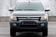 Передняя защита WT022 Black (нерж.) для Ford Ranger 2011-2022 гг
