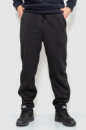 Спорт чоловічі штани на флісі, колір чорний, 241R001