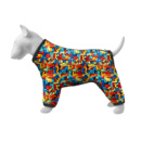 Вітровка для собак WAUDOG Clothes, малюнок «Блоки», XS25, В 36-38 см, С 26-28 см