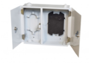 Оптобокс комутационный VAGOS G-16-32  355х305x95, двухдверный, 6 кабельных вводов (сплайс-касета в комлект не входит!)