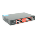16- портовый гигабитный управляемый PoE коммутатор YOSO YO316-240 с 16 портами POE 1000Мбит + 2 UP-Link 1000Мбит + 1 SFP. 52V/240W. APP-Amitres