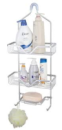 Металлическая полка для ванной трехъярусная подвесная 28х13х63 см HP-46-1