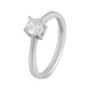 Серебряное кольцо CatalogSilver с фианитами, вес изделия 1,96 гр (2138075) 15.5 размер