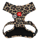 Шлея для собак дихаюча WAUDOG Mesh с QR адресником, малюнок «Леопард», М, A 35 см, В 42-60 см