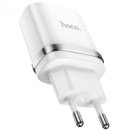 СЗУ HOCO N1 1USB/2.4A + USB - Lightning 12pc, сетевое зарядное устройство, Белый