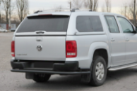 Задняя защита AK005-2 Черная (2 шт., Нержавейка) для Volkswagen Amarok 2010-2022 гг