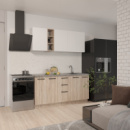 Кухня Стиль Comfort 1.6 м Дуб Сонома / білий зі стільницею