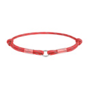Шнурок для адресника з паракорду WAUDOG Smart ID, світловідбиваючий, розмір S, діаметр 4 мм, довжина 25-45 см, червоний