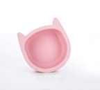 Силіконова миска дитяча  FreeOn Kitty, pink