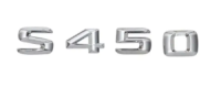 Напис на багажник, емблема Mercedes S450