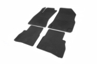 Резиновые коврики (4 шт, Polytep) для Fiat Doblo II 2010-2022 гг
