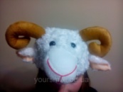 Новогодняя карнавальная шапка овца коза баран овечка 2015