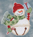 Набір для вишивання «Freezy Snowbell//Сніговик» Mill Hill DM204103