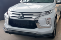 Передняя защита F3-60 Black (2020-2026, нерж) для Mitsubishi Pajero Sport 2015- гг