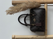 Coach Mini Rowan Crossbody  In Signature шоколадний