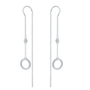 Серебряные серьги CatalogSilver с фианитами (2001317)