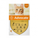 Advocate капли на холку для кошек от чесоточных клещей, блох и гельминтов до 4 кг