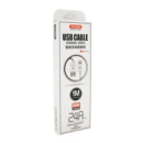 Кабель iKAKU KSC-060 SUCHANG charging data cable series for iphone, White, длина 1м, 2,4А, BOX