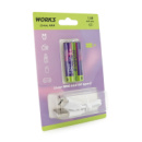Аккумуляторные батарейки Li-ion WRB AAA180, тип AАА, 1.5V, Type-c, 440mAh, 1000 циклов, блистер 2шт