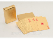 Пластиковые игральные карты «золото» i5-71