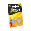 Батарейка литиевая Orbus CR2032, 2 шт в блистере, цена за блистер
