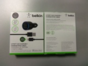 Автомобильное зарядное устройство USB Belkin 2.1A/10Watt Black + Cable iPhone 5 BK090