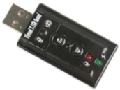 USB звуковая карта 3D Sound card 7 в 1 внешняя