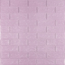 3D панель самоклеюча 700х770х3мм цегла Світло - фіолетова (015-3) SW-00000574