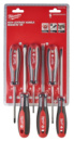 Набір викруток магнітних з тригранною рукояткою MILWAUKEE, (PZ1/PZ2/SL3/SL4/SL5,5/SL6,5) (6шт)